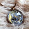 Celestial Pendant, Galaxy Nebula Orb Jewelry Resin, Astronomy Lover Gifts, Ooak Necklace Space